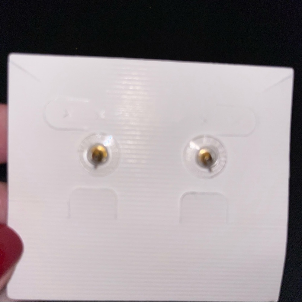 NWOT Premier Designs Rose Gold Sparkle Drop Earrings - Picture 3 of 3